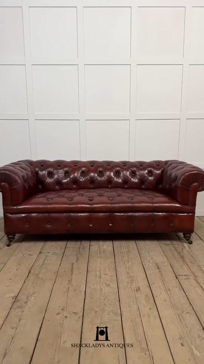 Film of Leather Deep Buttoned Chesterfield