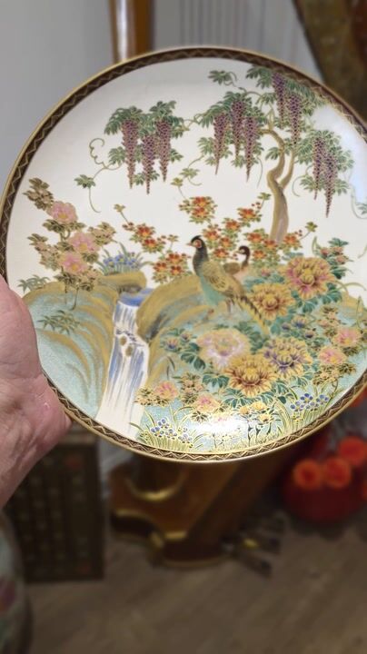 Film of Exquisite Satsuma Dish C1910 Koshida