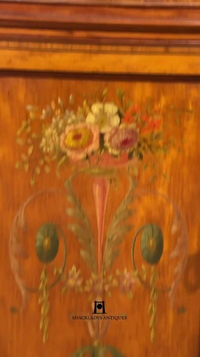 Film of Painted Satinwood Dressing Table