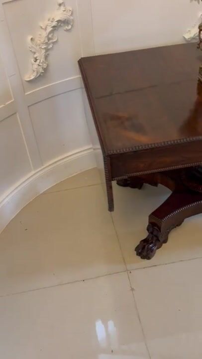 Film of Superb Quality Antique Regency Rosewood Freestanding Sofa Table