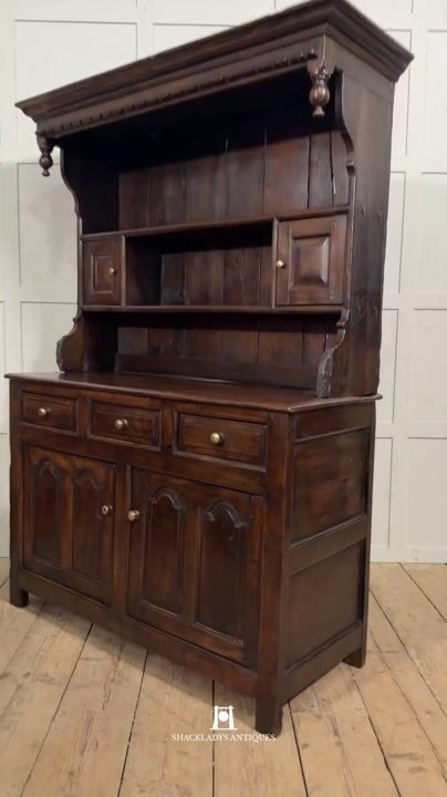 Film of Welsh Oak Dresser and Rack