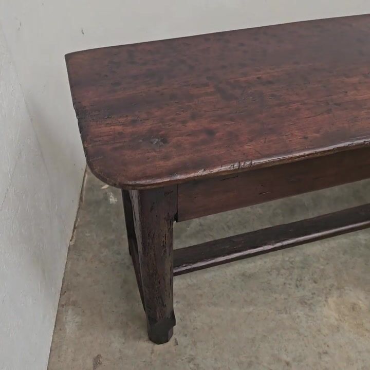 Film of Early French Fruitwood Console with Drawer
