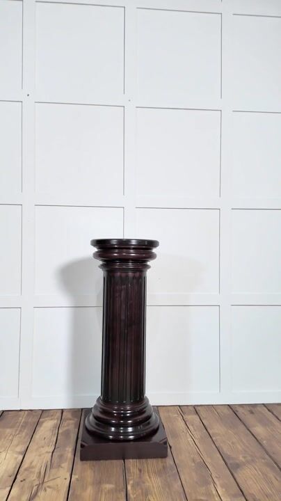 Film of 19th-century Mahogany Column Pedestal