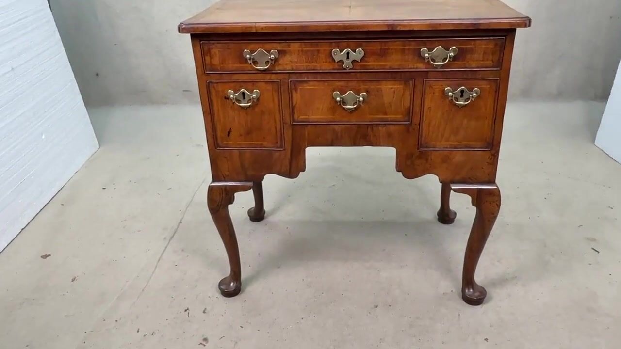 Film of Early 18th Century Walnut Lowboy, George I Period