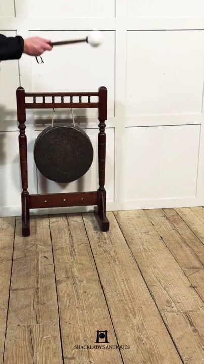 Film of Mahogany Framed Dinner Gong