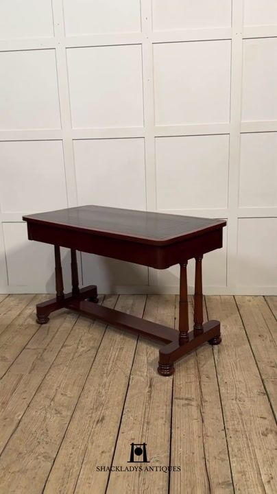 Film of Mahogany Two Drawer Writing Table