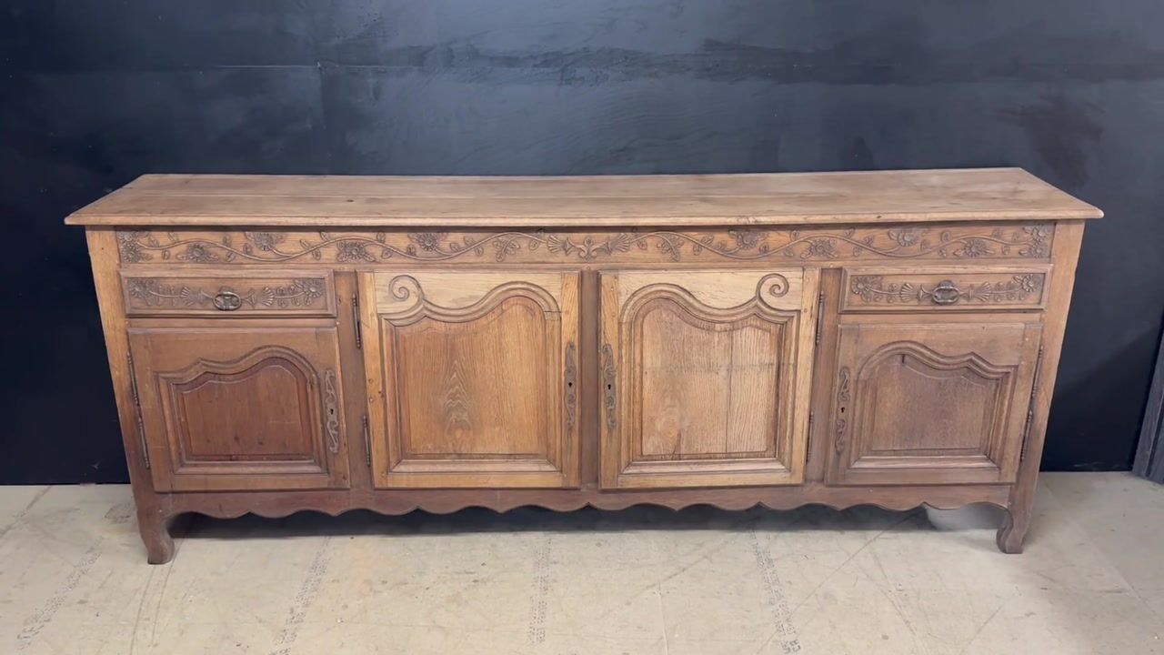 Film of Beautiful French Oak Enfilade