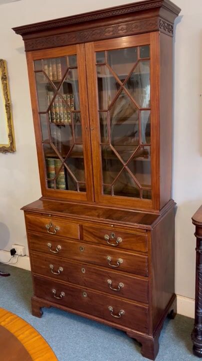Film of George III Mahogany Library Bookcase