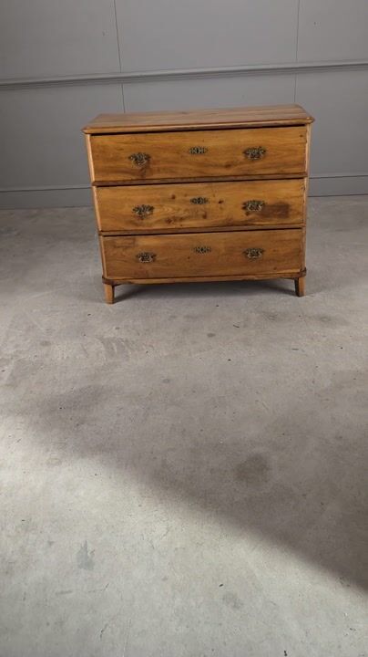 Film of 19th Century Swedish Oak Secretaire