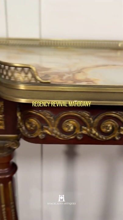 Film of Regency Revival Mahogany Console Table