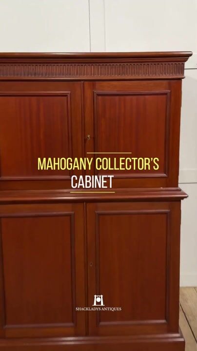 Film of Mahogany Collector’s Cabinet