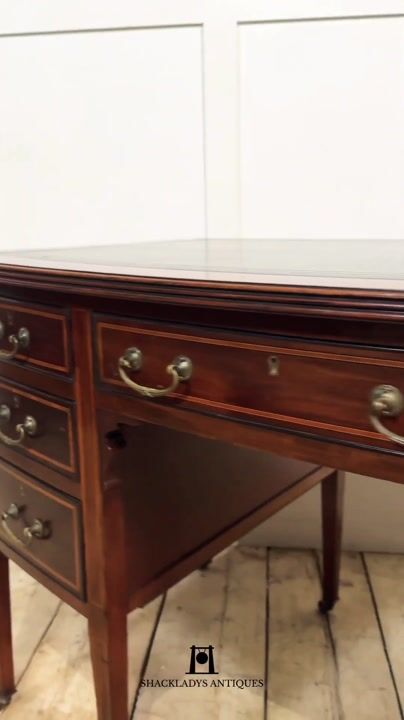 Film of Mahogany Inlaid Writing Desk