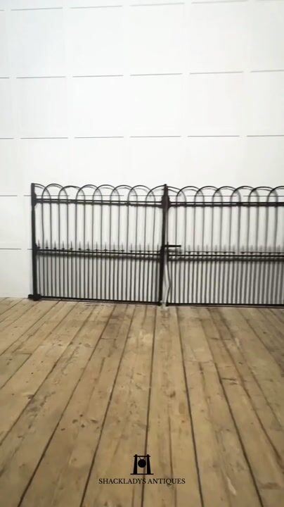 Film of Pair of 19th Century Cast and Wrought Iron Gates