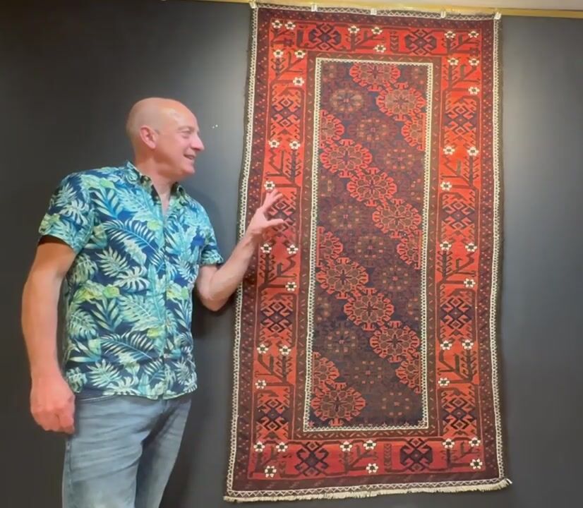 Film of Antique Belouch Rug 1.64m X 0.90m