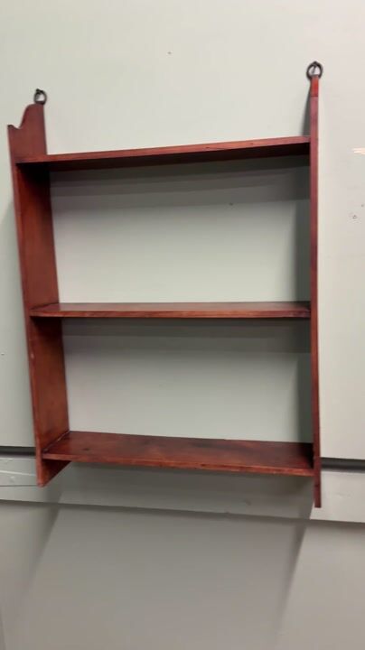Film of Arts and Crafts Wall Hanging Shelves