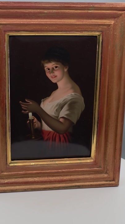 Film of Exquisite 19th Century Kpm Berlin Porcelain Plaque
