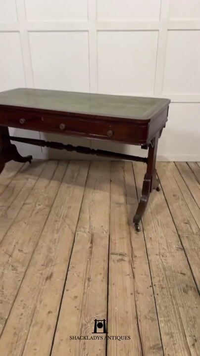 Film of Regency Mahogany Library Table