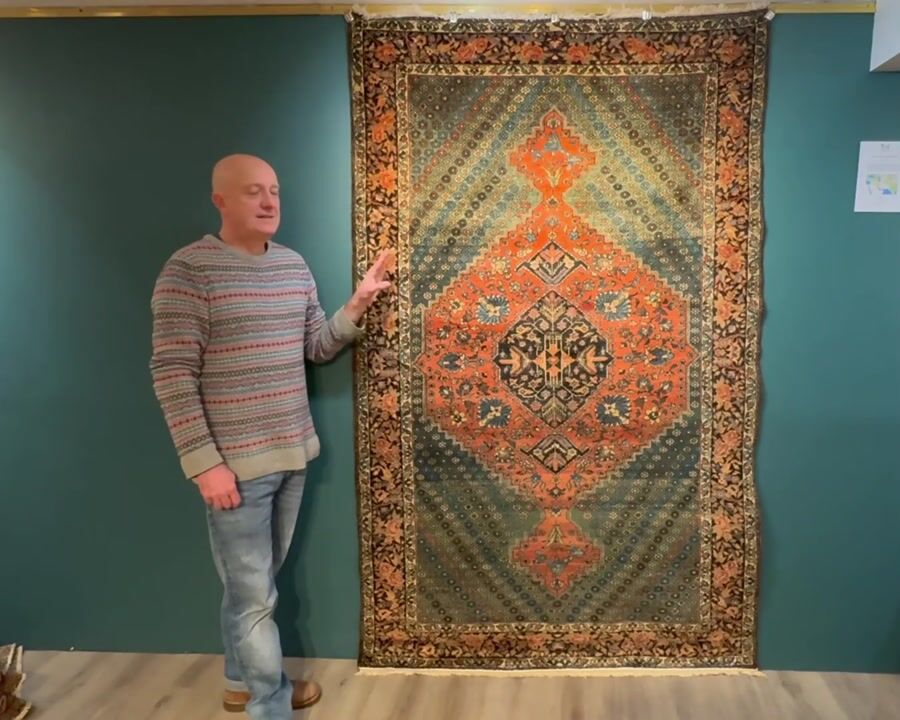 Film of Antique Bakhtiar Rug 2.11m X 1.33m