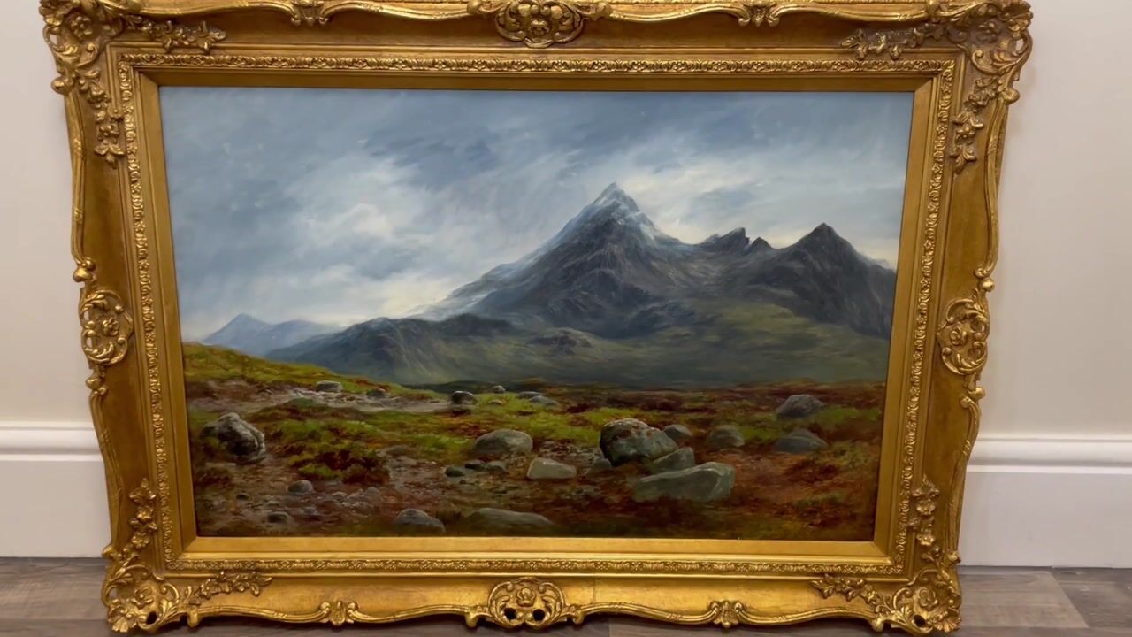 Film of William Beattie-brown Rsa Sgurr Nan Gillean Skye Victorian Scottish Landscape Painting