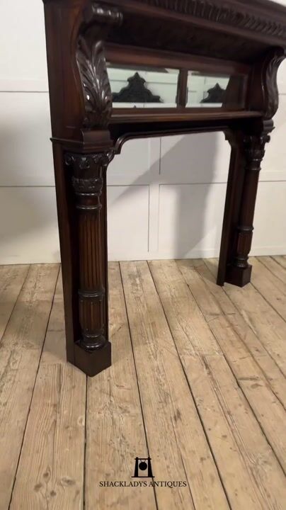 Film of Carved Oak Fire Surround