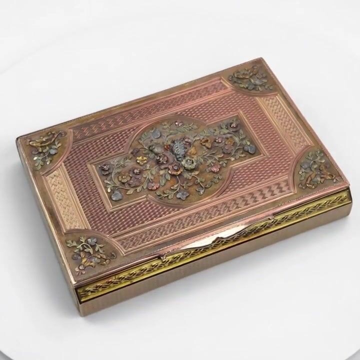 Film of An Exceptional 19th-century French Vari-color 18ct Solid Gold Snuff Box by Louis-françois Tronquoy, Paris, Circa 1827–1838