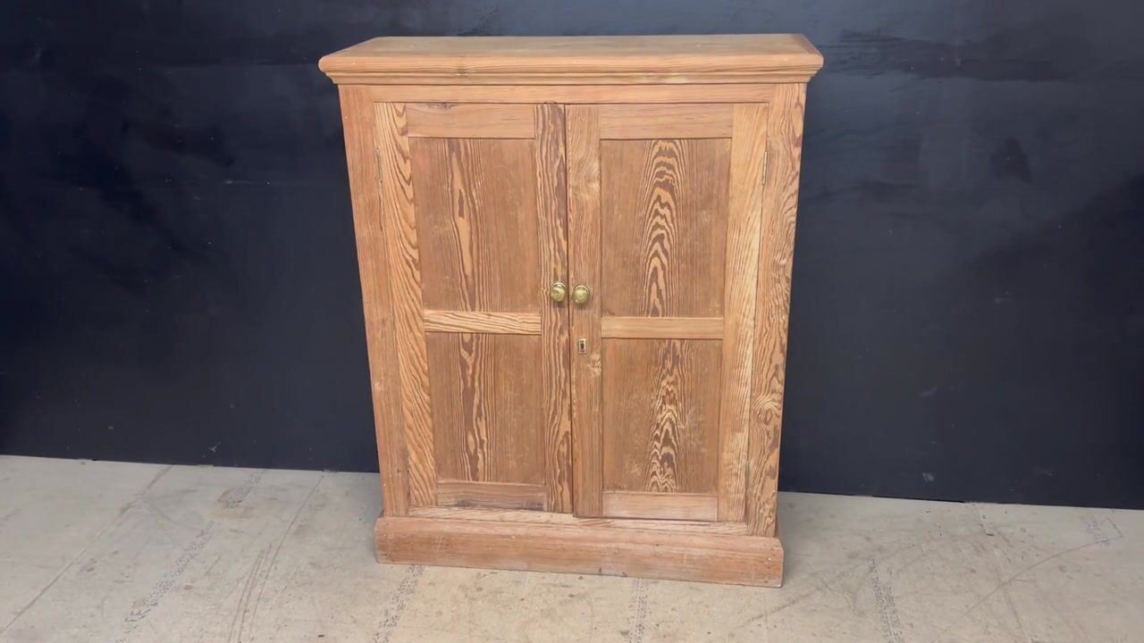 Film of 19th Century Pine Larder Cupboard