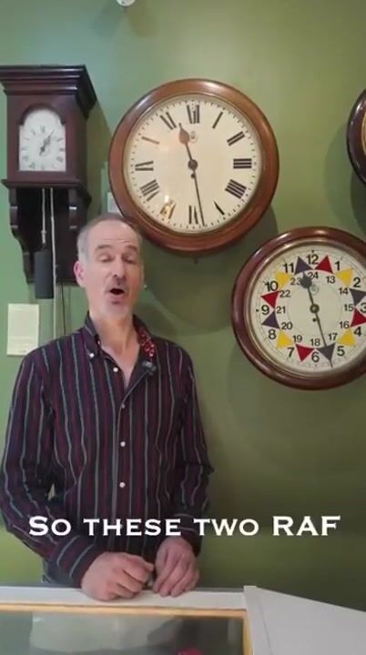Film of 1943 Ww2 R.a.f. Sector Wall Clock