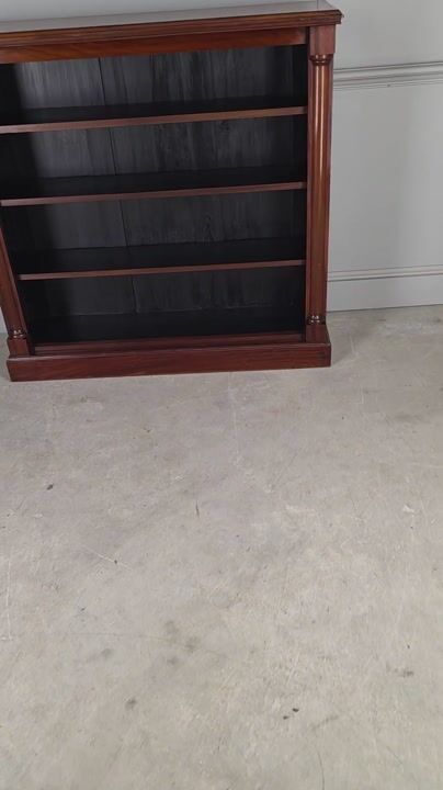 Film of A Victorian Mahogany Open Bookcase