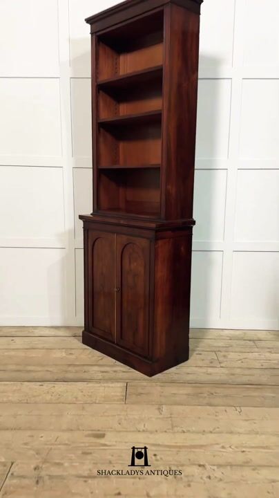 Film of 19th Century Rosewod Open Bookcase
