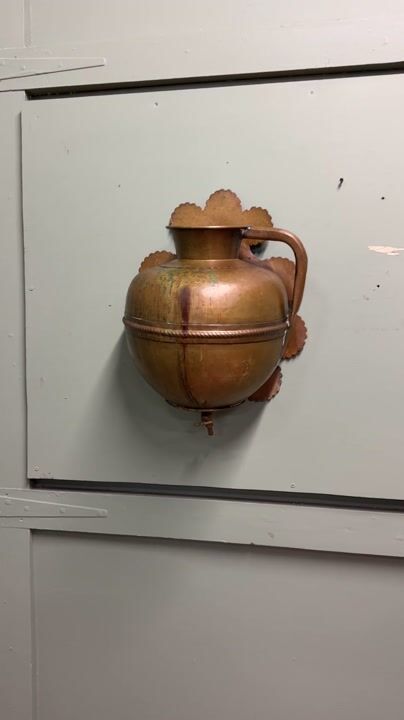 Film of Hand Made French Brass Rain Catcher with Tap