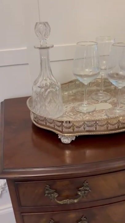 Film of Antique Edwardian Quality Sheffield Plated Engraved Tea Tray